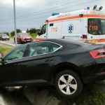 A zburat de pe sosea la iesirea A1 Sibiu