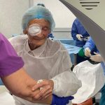 Femeie hundred ani operata de cataracta la Ofta Total