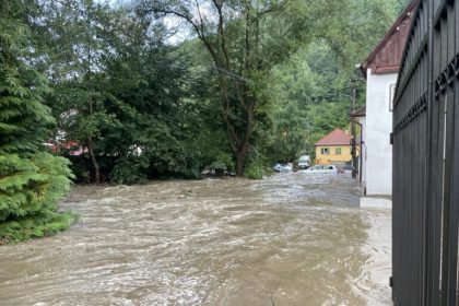 Imagini si video cu Cisnadioara inundata Pagube mari