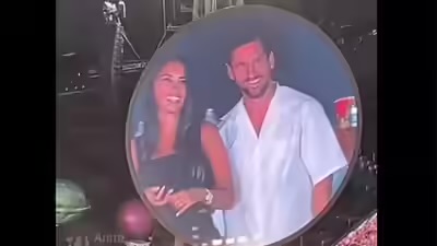 Messi si sotia surprinsi la concertul Coldplay