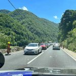 Miercuri circulatie intrerupta pe Valea Oltului Trafic blocat DN7