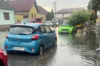 Pericol de inundatii pe rauri in judetul Sibiu