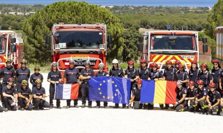 Pompierii din Romania apreciati de Presedintele Frantei