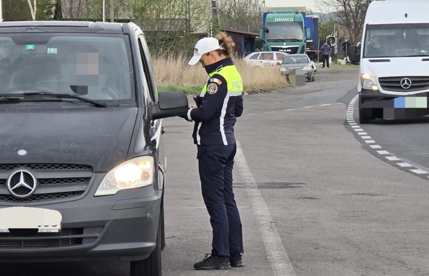 Prins la volan pe Valea Oltului cu permisul suspendat