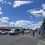 Semafor nou la Piata Cibin montat deja video foto