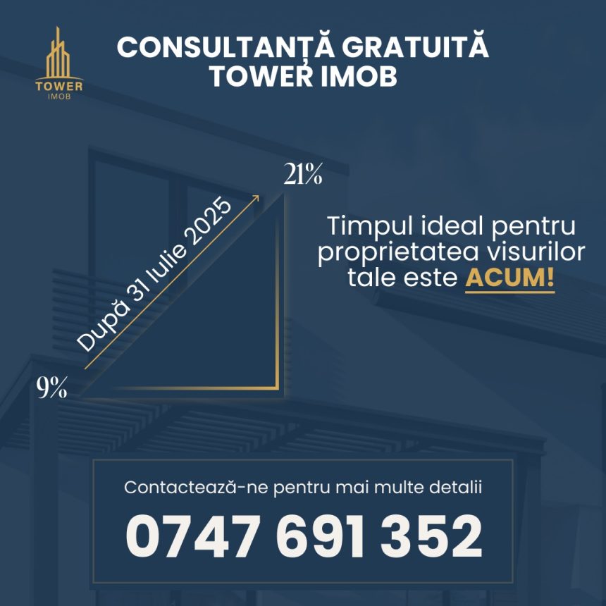 TVA ul locuintelor noi creste de la 9 la 21