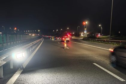 Actiune rapida pe autostrada la Sibiu femeie beata la volan