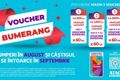 Cumpara in august de la ATAC si primesti 180 lei inapoi in septembrie