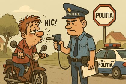 Mopedist nepremis si sofer din Cisnadie prinsi bauti