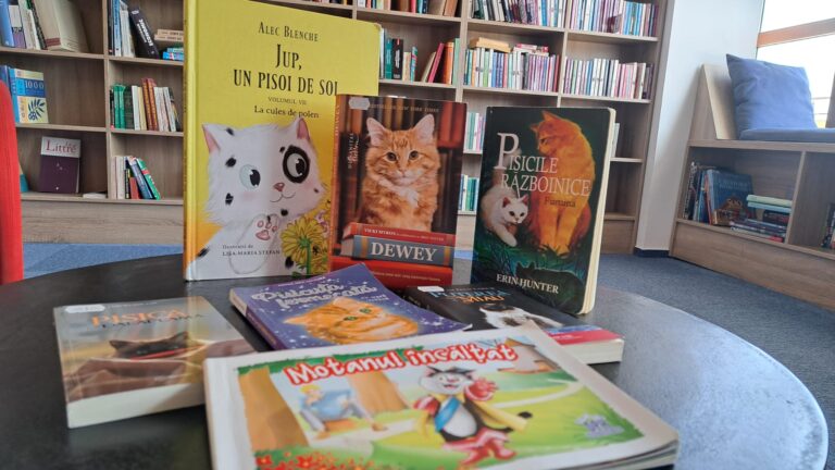 Pisici carti si relaxare la Biblioteca ASTRA