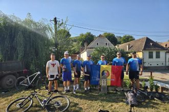 Pompierii sibieni au purtat Stafeta Prieteniei pe Via Transilvanica