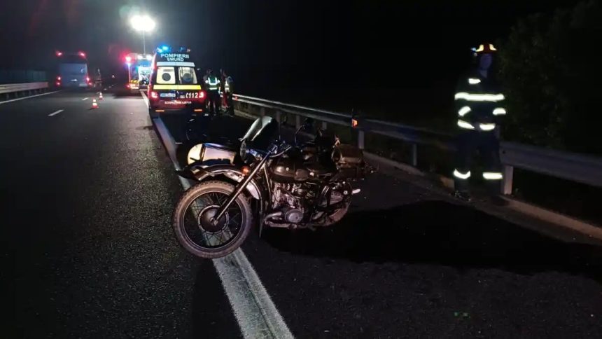accident fatal pe a1 intre sibiu si deva motociclist lovit de o camioneta