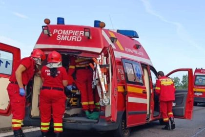 Accident cu 2 masini la iesirea din Sibiu