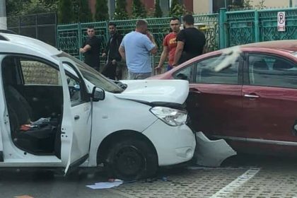 Accident cu 3 masini pe Soseaua Sibiului sofer beat