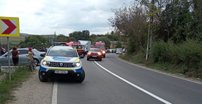 Accident grav intre Sibiu si Medias 3 raniti