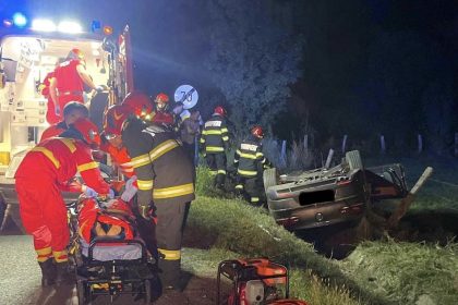 Accident pe DN1 la Scoreiu doua persoane ranite