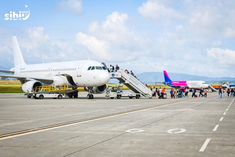 Boom aviatic la Sibiu record de pasageri intr o luna