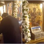 Braul Maicii Domnului adus la Biserica Strand