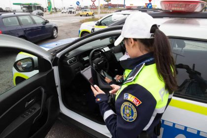 Capturile policistilor din Sibiu soferi beti si fara permis