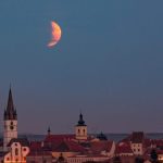 Cum a fost vazuta eclipsa de luna in Sibiu