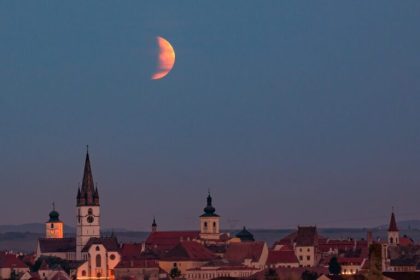 Cum a fost vazuta eclipsa de luna in Sibiu