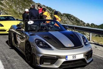 David Popovici cu Porsche ul de 150000 euro pe Transfagarasan