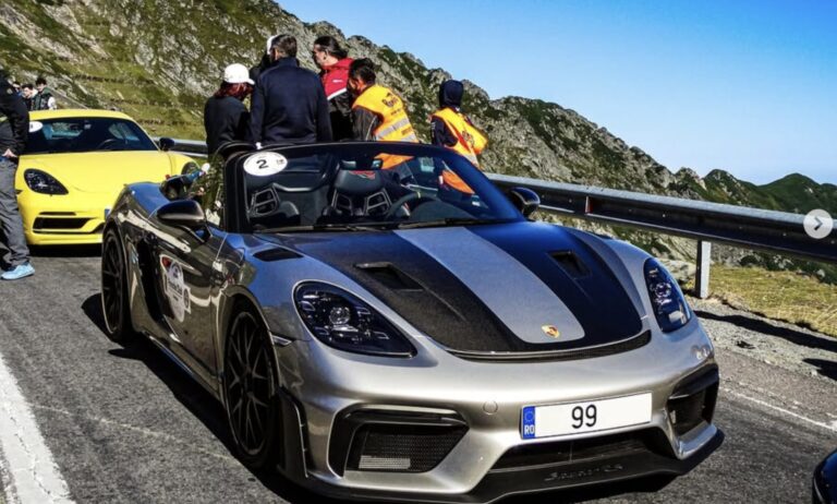 David Popovici cu Porsche ul de 150000 euro pe Transfagarasan
