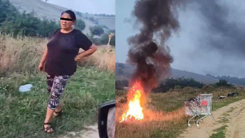 Fenomen periculos langa Sibiu poluare constanta de la arderi ilegale de cabluri