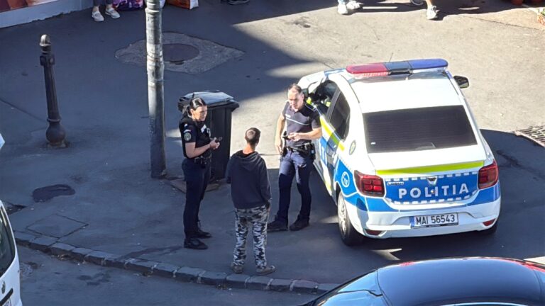 Galceava la Piata Cibin Interventia poliiei video foto