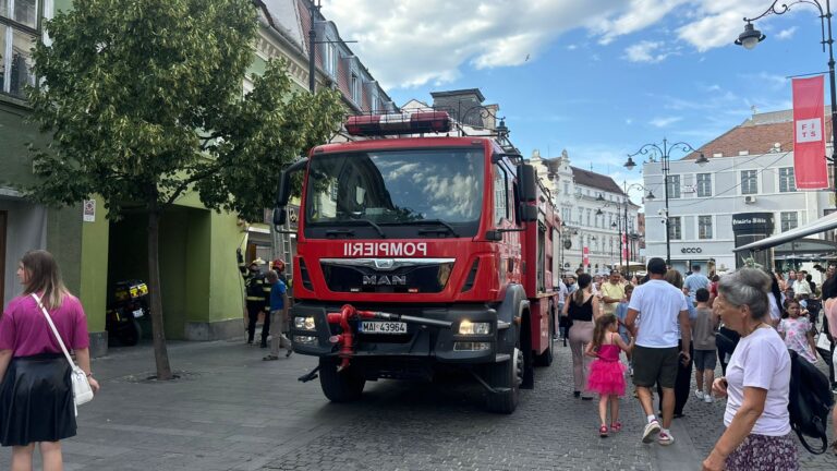 Interventie de urgenta a pompierilor in Sibiu