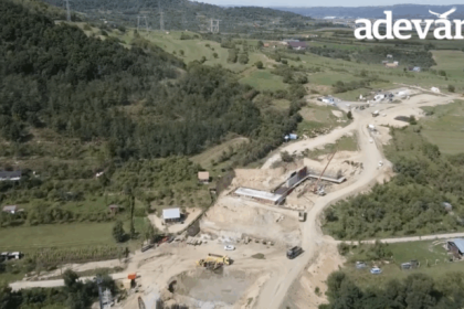 Noi imagini cu santierul autostrazii Sibiu Pitesti