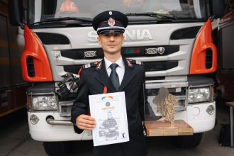 Pompierul anului la Sibiu ceremonie speciala ISU