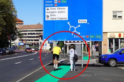 Primaria anunta schimbari indicatorul care blocheaza pista de biciclete va fi inlocuit