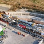 Primele imagini cu caritita pentru Tunelul Poiana A1 Sibiu