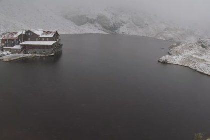 Primii fulgi de zapada ai toamnei la Balea Lac