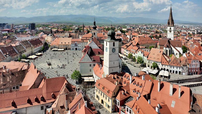 Se filmeaza un serial in Sibiu strazi si parcari inchise
