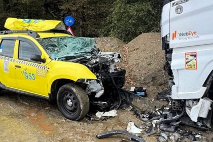 Accident grav ntre Sibiu i Poplaca taximetrist ranit