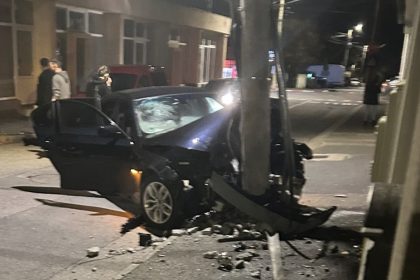 Accident violent pe strada Victor Hugo Sibiu