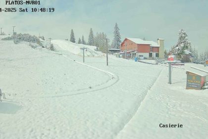 Imagini spectaculoase de la Paltinis cu ninsoarea anului