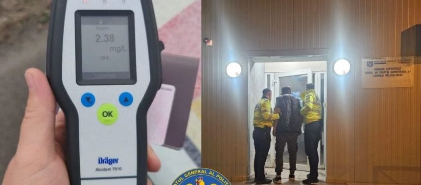 Plutea pe autostrada sofer cu 347 gl alcool