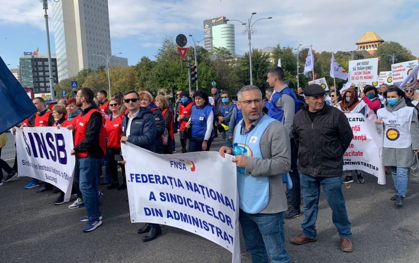 Proteste miercuri in Bucuresti Sindicalistii protesteaza