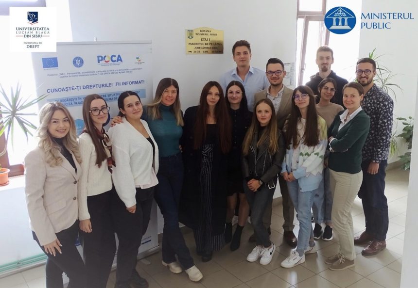 Studenti de la Drept in practica la Parchetul Sibiu