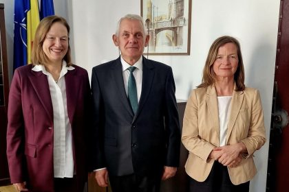 Ambasadorul Germaniei vizita la Prefectura Sibiu intalnire cu prefectul