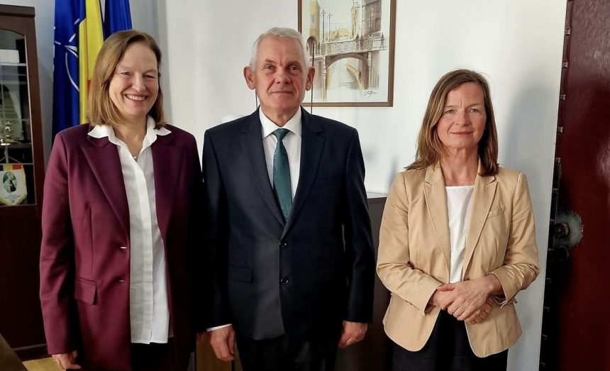 Ambasadorul Germaniei vizita la Prefectura Sibiu intalnire cu prefectul