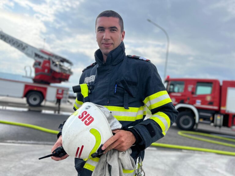 Eroul din timpul liber un pompier a salvat o gospodarie