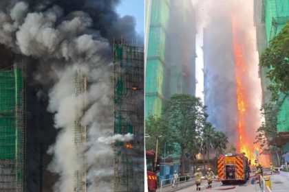 Incendiu devastator in Hong Kong 2000 de locuinte afectate