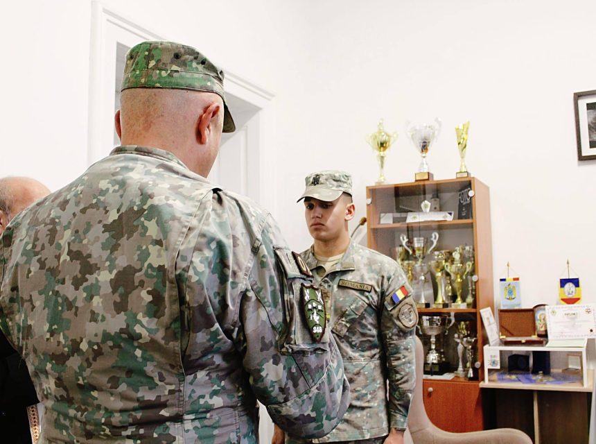 Moment emoionant la coala Militar din Sibiu