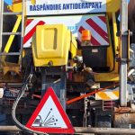 Noapte plina pentru drumari 8 utilaje pe autostrada