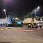 Noaptea lucrari in sensurile giratorii din Sibiu