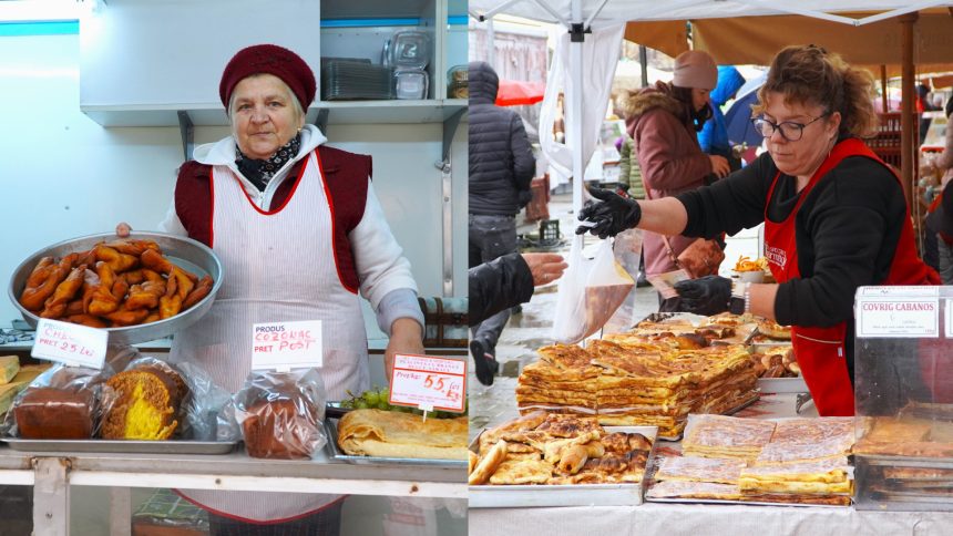 Oferta bogata la Piata Volanta Carnati cozonaci si gogosi traditionale